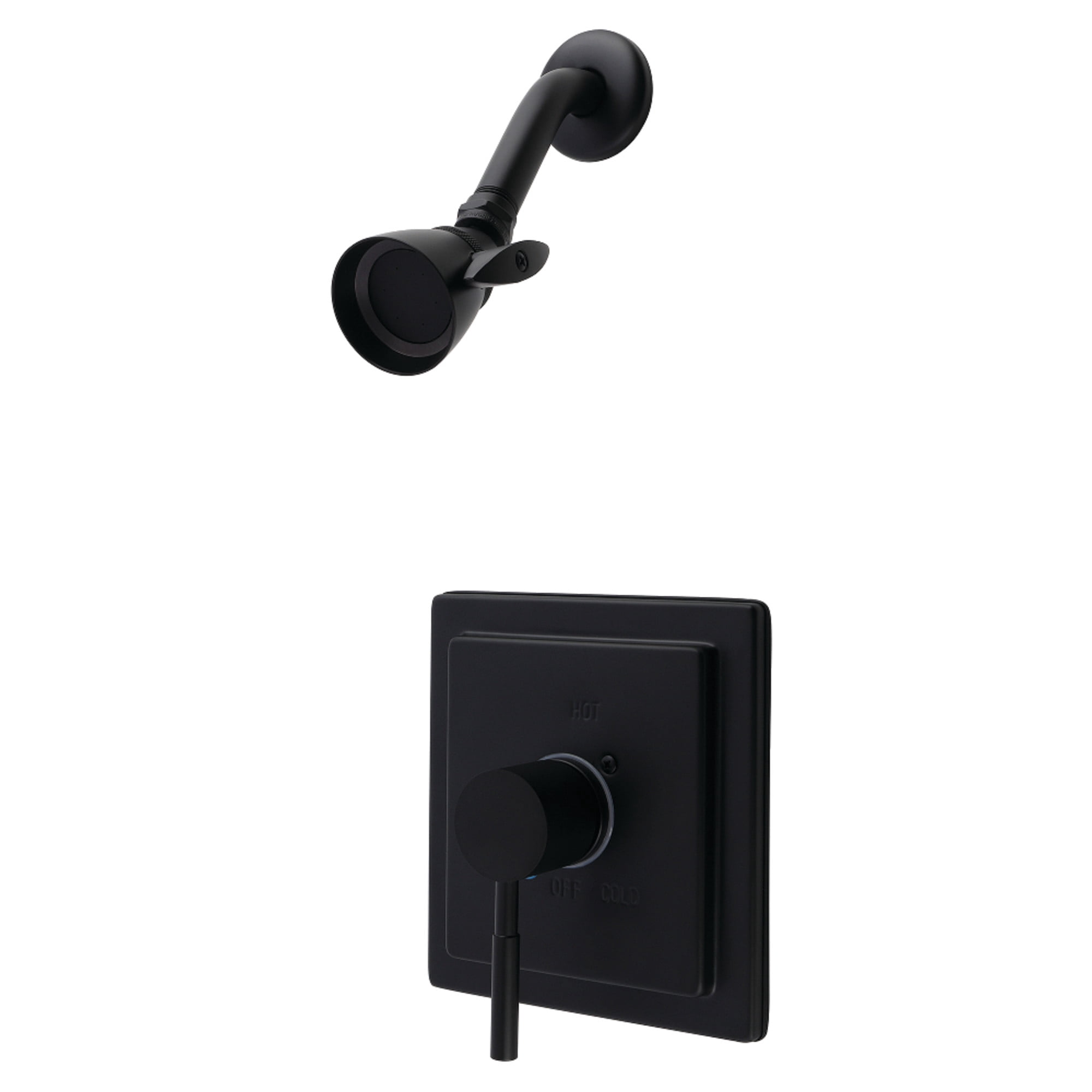 Kingston Brass KB8650DLSO Concord Single-Handle Pressure Balanced Shower Faucet, Matte Black