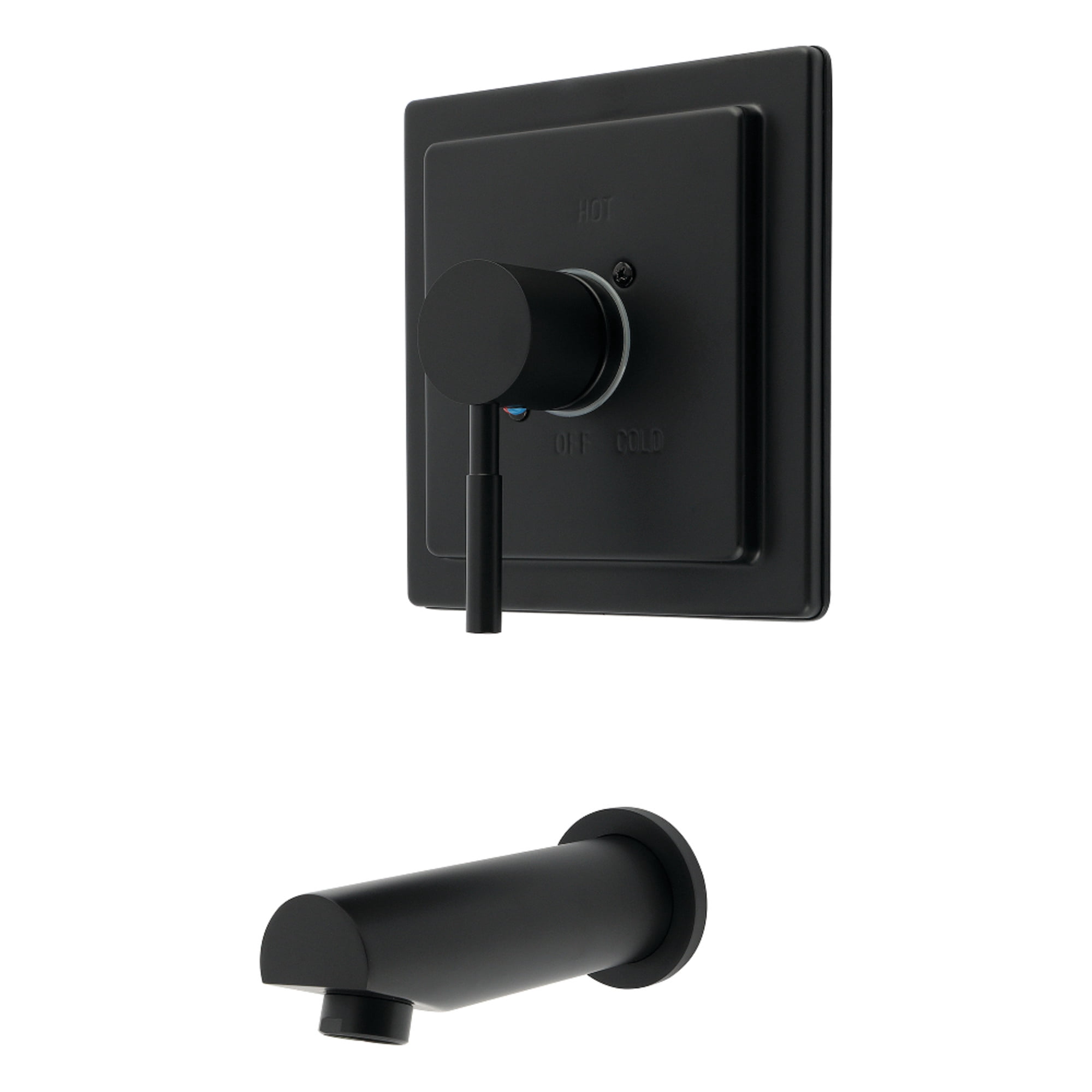 Kingston Brass KB8650DLTO Concord Single-Handle Pressure Balanced Tub Faucet, Matte Black