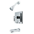 thumbnail image 1 of Kingston Brass KB86510QL Tub and Shower Faucet, Polished Chrome, 1 of 2