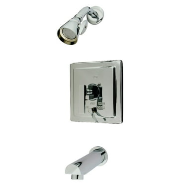 Kingston Brass KB86510QLL Tub and Shower Faucet, Polished Chrome