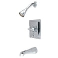thumbnail image 1 of Kingston Brass KB86514BX English Vintage Tub & Shower Faucet With Diverter, Polished Chrome, 1 of 2