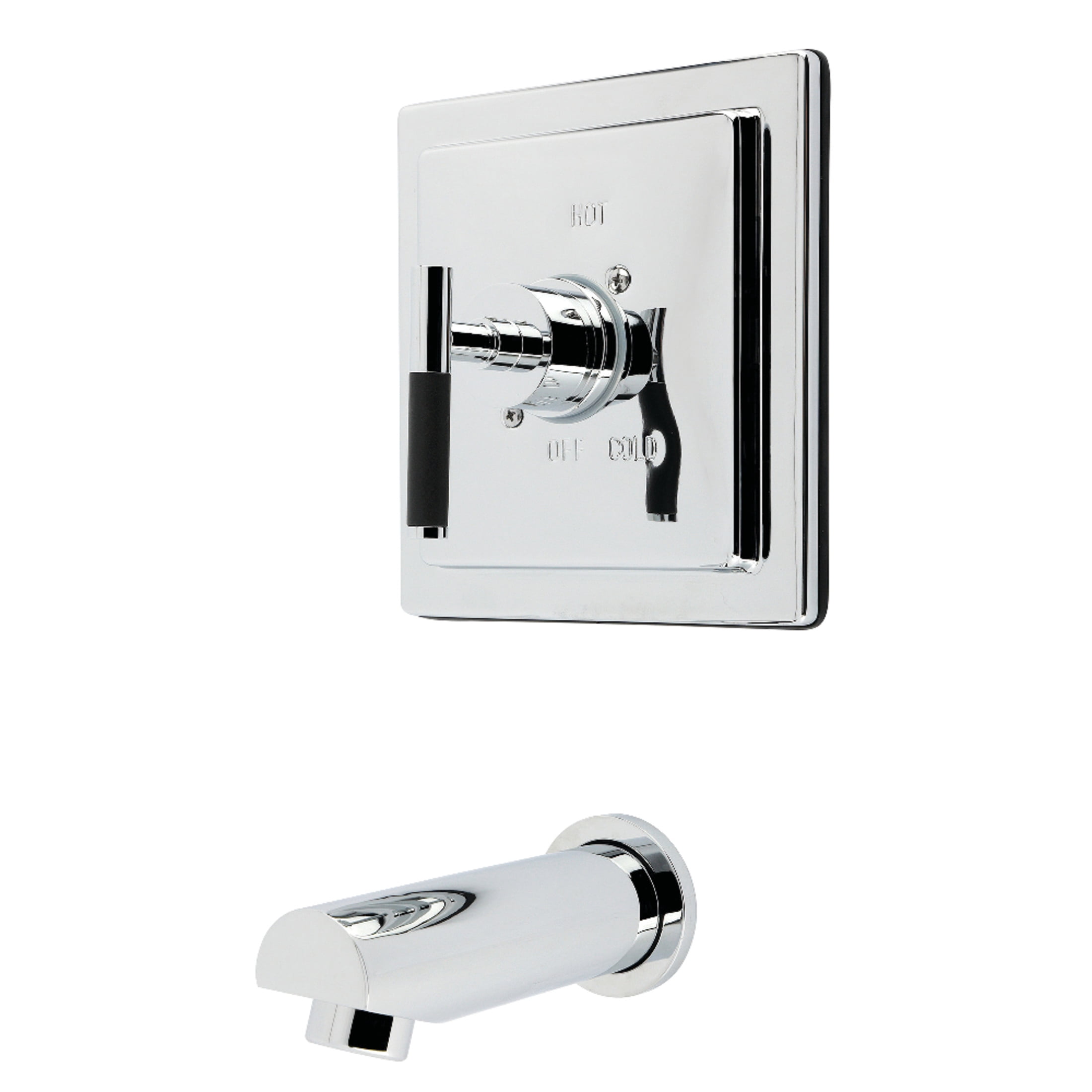Kingston Brass KB8651CKLTO Kaiser Single-Handle Pressure Balanced Tub Faucet in Polished Chrome