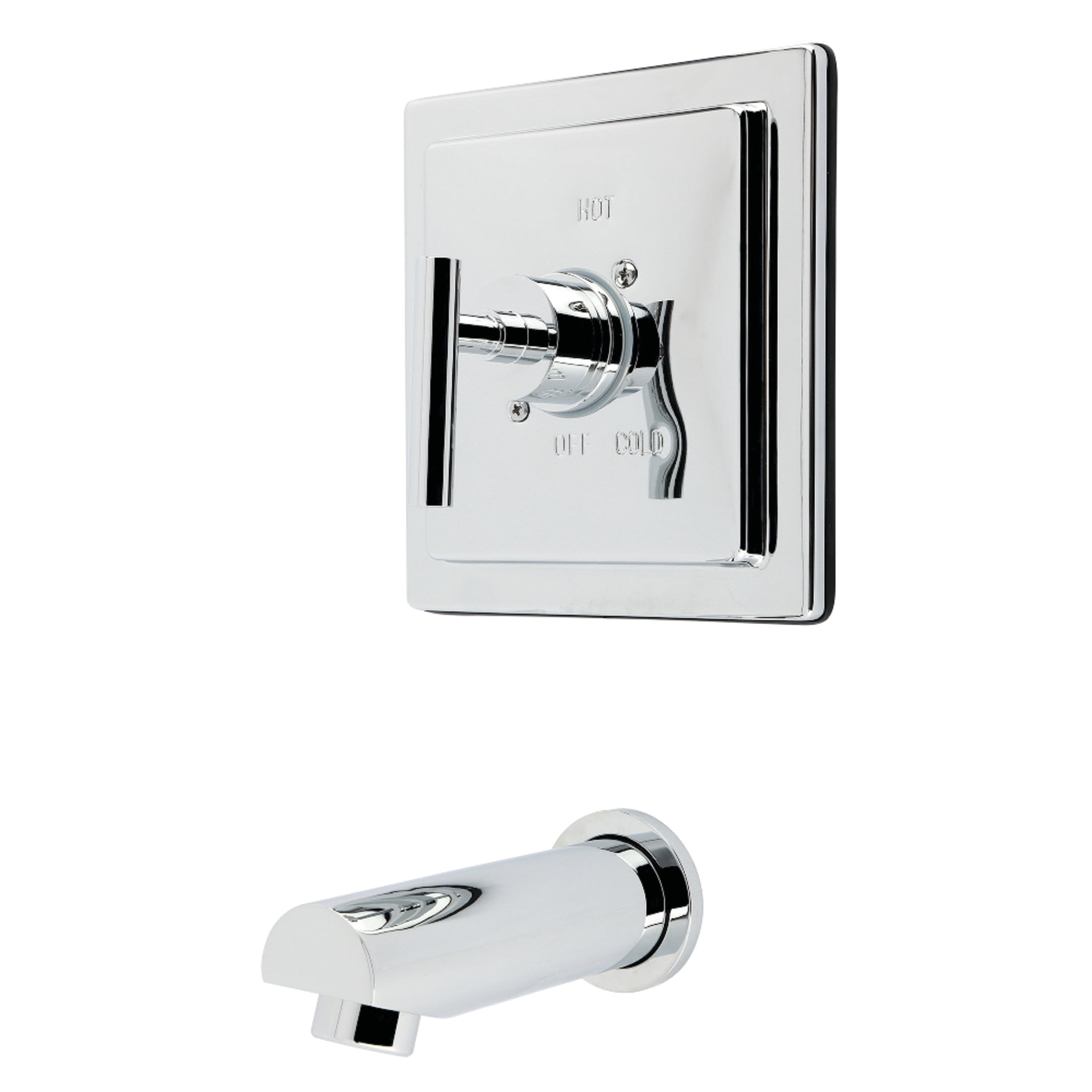 Kingston Brass KB8651CMLTO Manhattan Single-Handle Pressure Balanced Tub Faucet in Polished Chrome