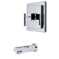 thumbnail image 1 of Kingston Brass KB8651CQLTO Claremont Single-Handle Pressure Balanced Tub Faucet in Polished Chrome, 1 of 4