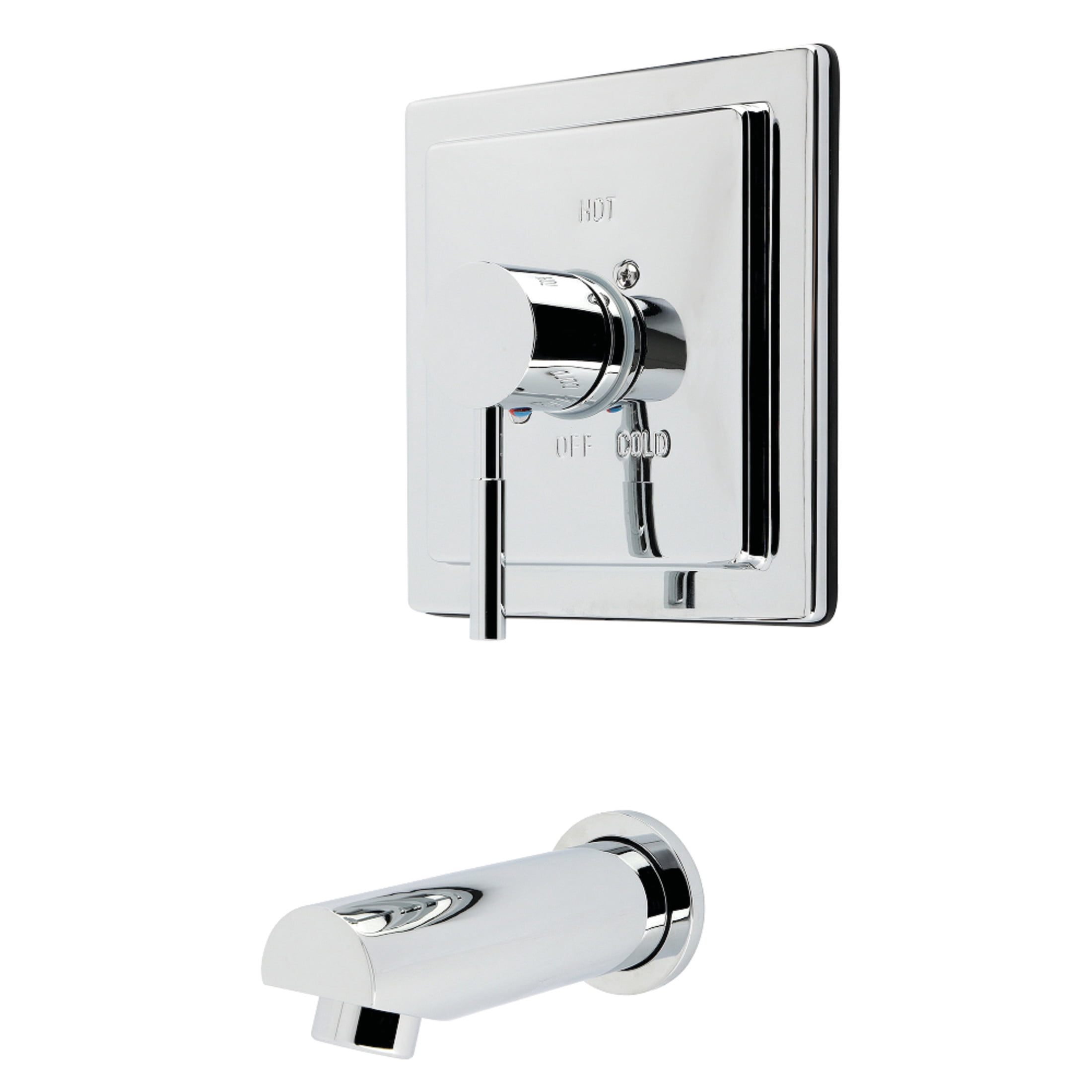 Kingston Brass KB8651DLTO Concord Single-Handle Pressure Balanced Tub Faucet in Polished Chrome