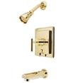 thumbnail image 1 of Kingston Brass KB86520CML Manhattan Single-Handle Tub and Shower Faucet, Polished Brass, 1 of 2