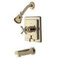 thumbnail image 1 of Kingston Brass Millennium Tub/Shower Faucet, Polished Brass, 1 of 2