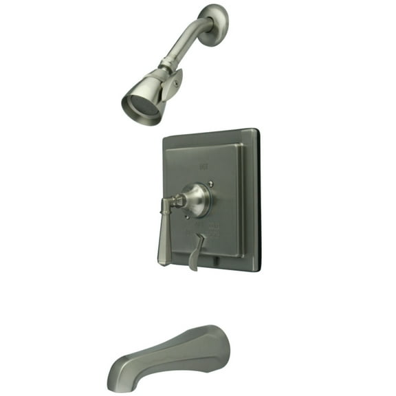 Kingston Brass KB86584HL Tub and Shower Faucet, Brushed Nickel