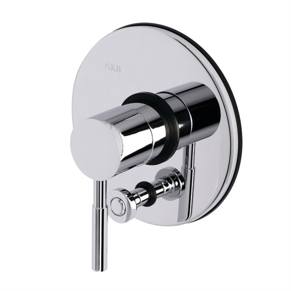 Kingston Brass KB86910DLLST Pressure Balance Valve Trim Only Without Shower and Tub Spout, Polished Chrome, Polished Chrome