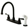 thumbnail image 1 of Kingston Brass KB8795NFL NuWave French Centerset Kitchen Faucet, Oil Rubbed Bronze, 1 of 3