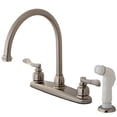 thumbnail image 1 of Kingston Brass KB8798NFL NuWave French Centerset Kitchen Faucet, Brushed Nickel, 1 of 3