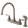 thumbnail image 1 of Kingston Brass KB8798NFLSP NuWave French Centerset Kitchen Faucet, Brushed Nickel, 1 of 3