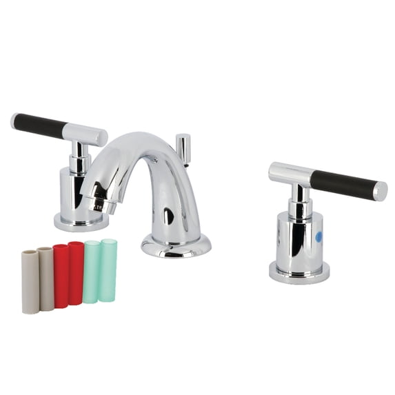 Kingston Brass KB8911CKL Kaiser Widespread Bathroom Faucets with Pop-Up Drain, Polished Chrome