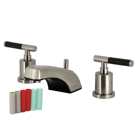 Kingston Brass KB8928CKL Kaiser Widespread Bathroom Faucet with Pop-Up Drain, Brushed Nickel