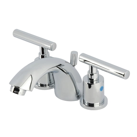 Kingston Brass KB8951CML Manhattan Mini-Widespread Bathroom Faucet with Pop-Up Drain, Polished Chrome