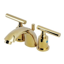Kingston Brass KB8952CML Manhattan Mini-Widespread Bathroom Faucet with Pop-Up Drain, Polished Brass