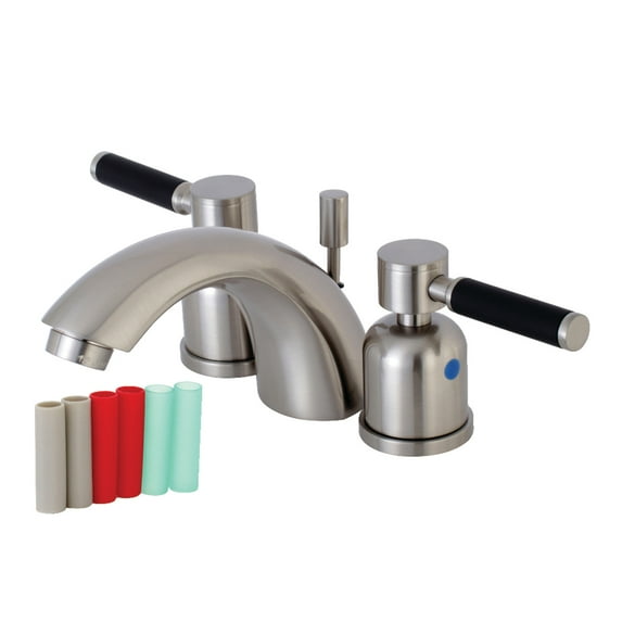 Kingston Brass KB8958DKL Kaiser Mini-Widespread Bathroom Faucet, Brushed Nickel