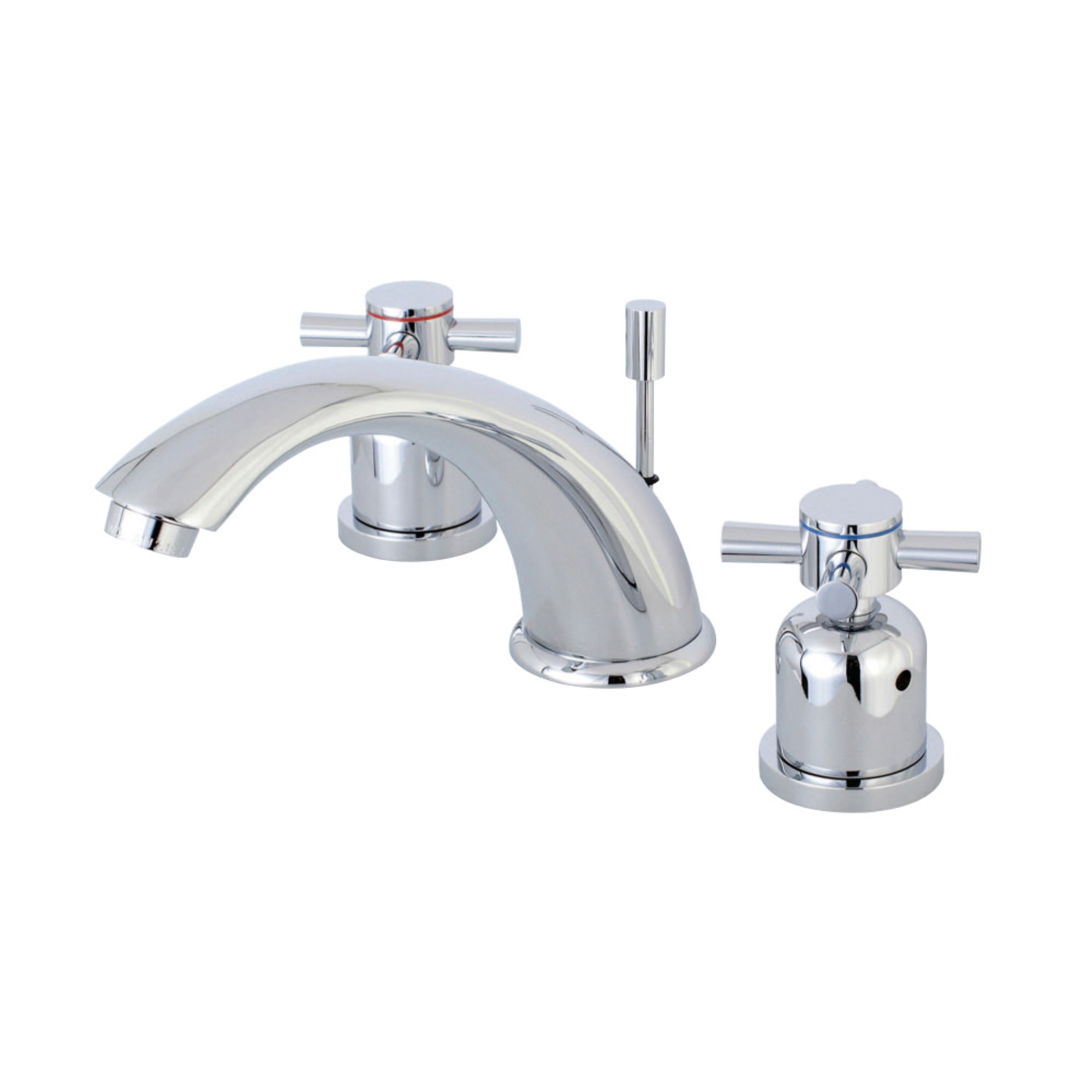 Kingston Brass KB8961DX 8 in. Widespread Standard Mount Bathroom Faucet, Polished Chrome