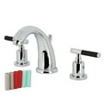 thumbnail image 1 of Kingston Brass KB8981CKL Kaiser Two-Handle 3-Hole Deck Mount Widespread Bathroom Faucet with Pop-Up Drain in Polished Chrome, 1 of 8