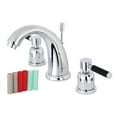 thumbnail image 1 of Kingston Brass KB8981DKL 8 in. Widespread Bathroom Faucet, Polished Chrome, 1 of 3