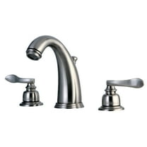 Kingston Brass KB8988NFL 8 in. Widespread Bathroom Faucet, Brushed Nickel