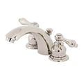 thumbnail image 1 of Kingston Brass KB946ALPN Victorian Mini-Widespread Bathroom Faucet, Polished Nickel, 1 of 2