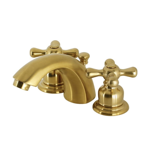 Kingston Brass KB947AXSB Victorian Mini-Widespread Bathroom Faucet, Brushed Brass