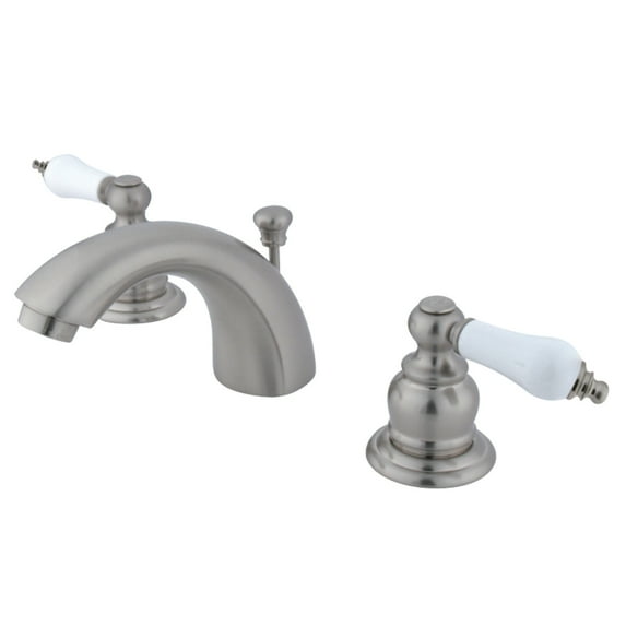 Kingston Brass KB948B Mini-Widespread Bathroom Faucet, Brushed Nickel