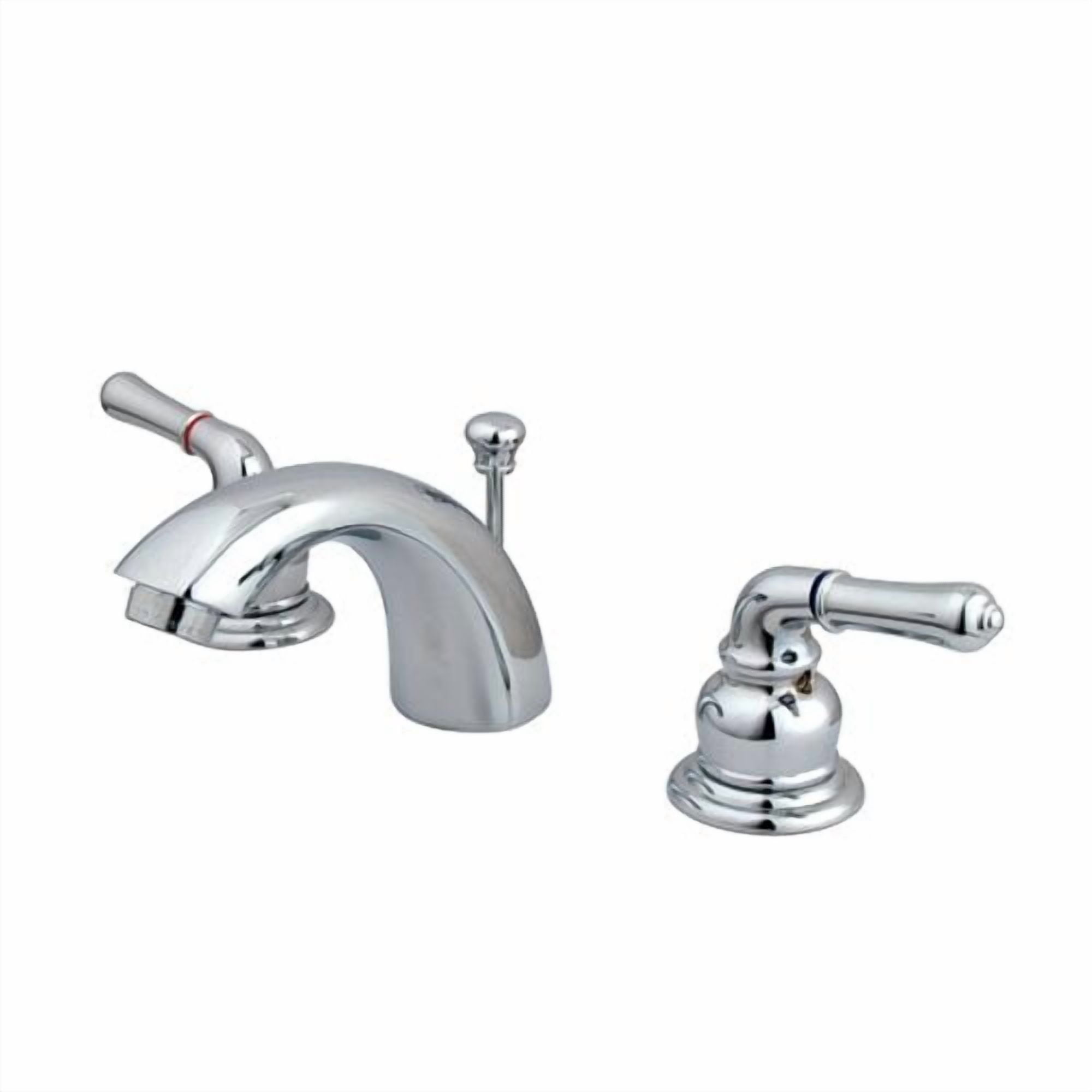 Kingston Brass Magellan Two Handle 4" to 8" Mini Widespread Lavatory Faucet with Retail Pop-up