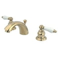 thumbnail image 1 of Kingston Brass KB952PL Victorian Mini-Widespread Bathroom Faucet, Polished Brass, 1 of 2