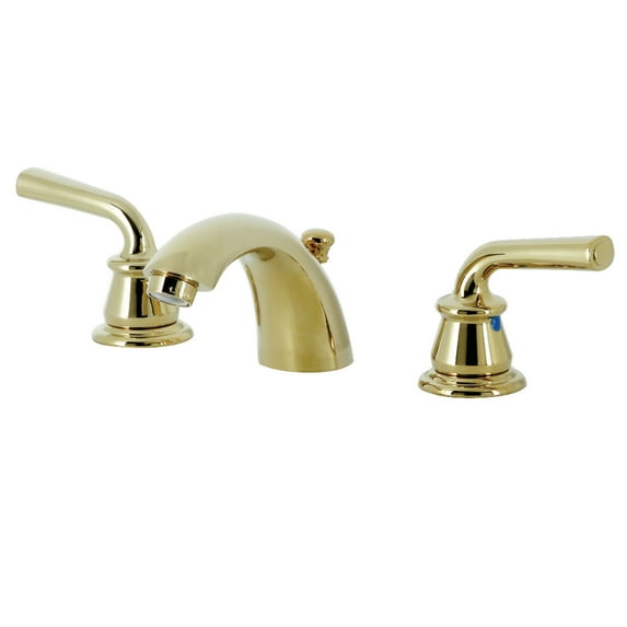Kingston Brass KB952RXL Restoration Mini-Widespread Bathroom Faucet, Polished Brass