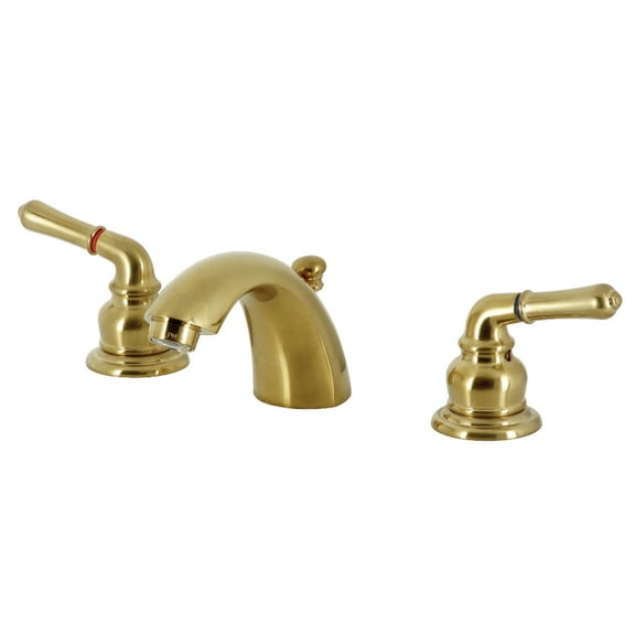Kingston Brass KB957SB Magellan Mini-Widespread Bathroom Faucet, Brushed Brass