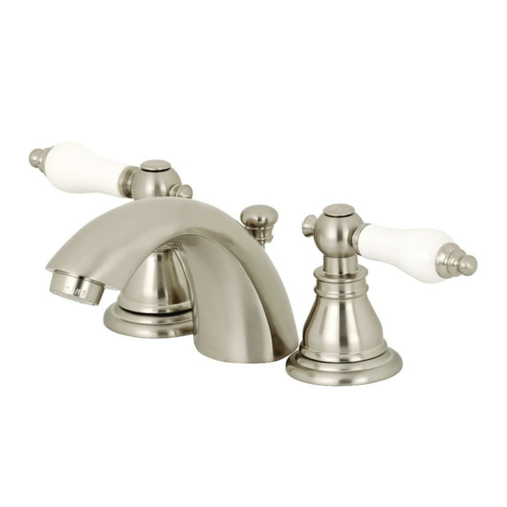 Kingston Brass KB958APL American Patriot Mini-Widespread Bathroom Faucet, Brushed Nickel