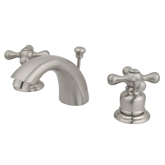 Kingston Brass KB958AX Victorian Mini-Widespread Bathroom Faucet, Brushed Nickel