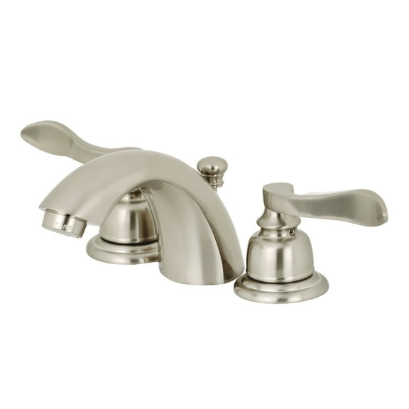 Kingston Brass KB958NFL NuWave French Mini-Widespread Bathroom Faucet, Brushed Nickel