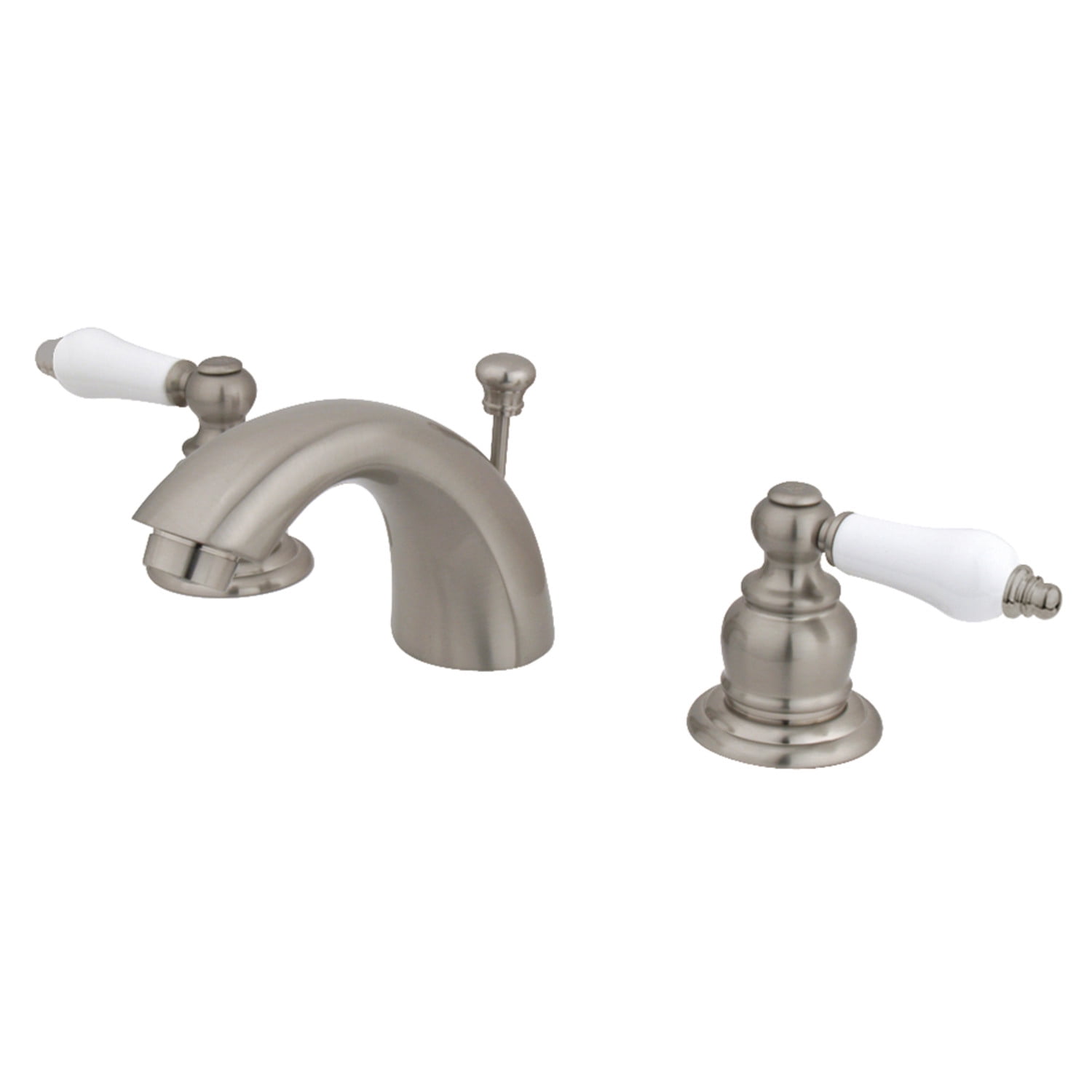 Kingston Brass KB958PL Victorian Mini-Widespread Bathroom Faucet, Brushed Nickel