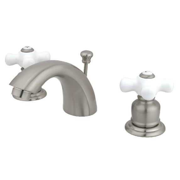 Kingston Brass KB958PX Victorian Mini-Widespread Bathroom Faucet, Brushed Nickel
