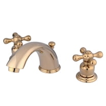 Kingston Brass KB962AX Victorian Widespread Bathroom Faucet, Polished Brass