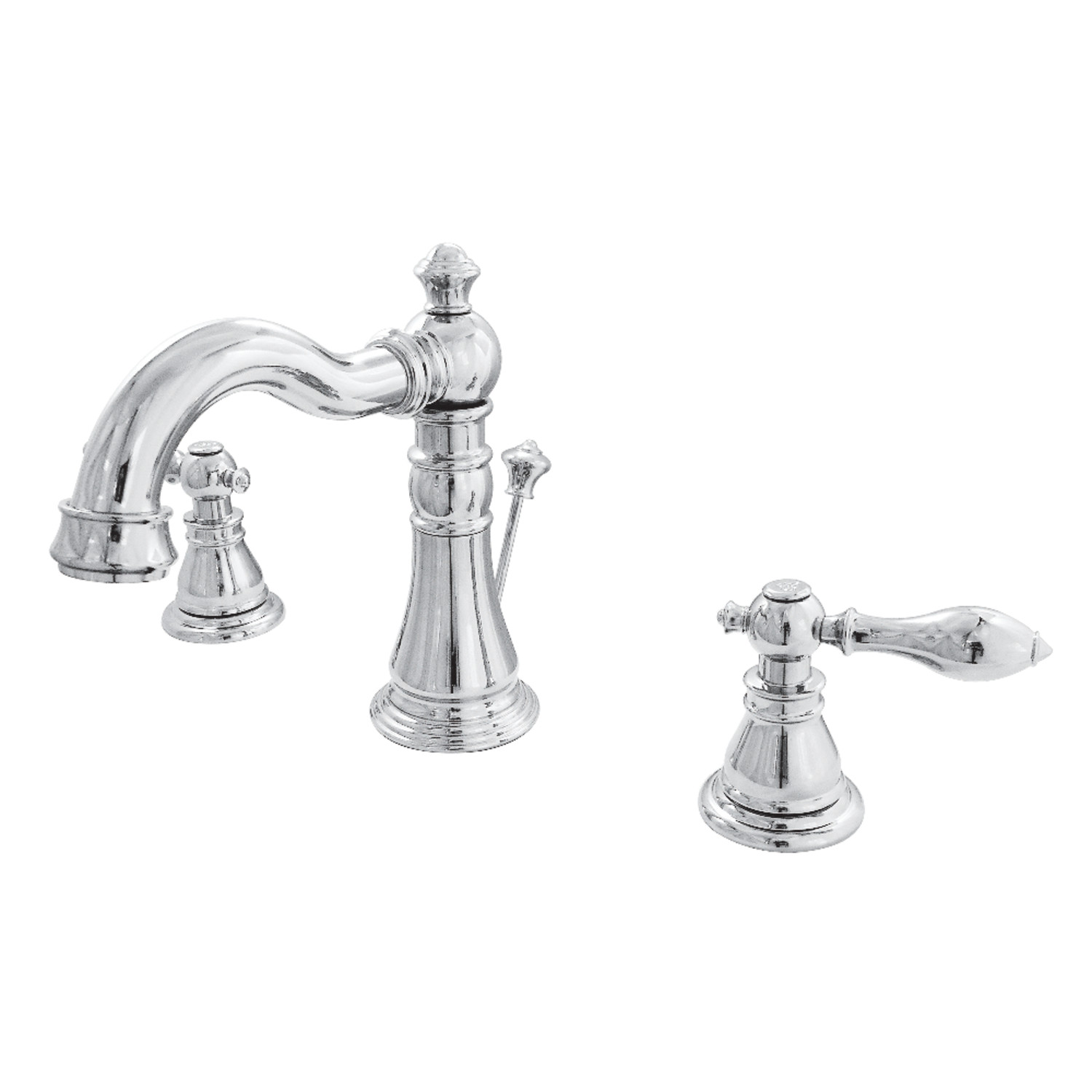 Moen Traditional 2-Hand Waschtischarmatur – Spot Resist Gebürstetes Nickel (WS84004SRN)