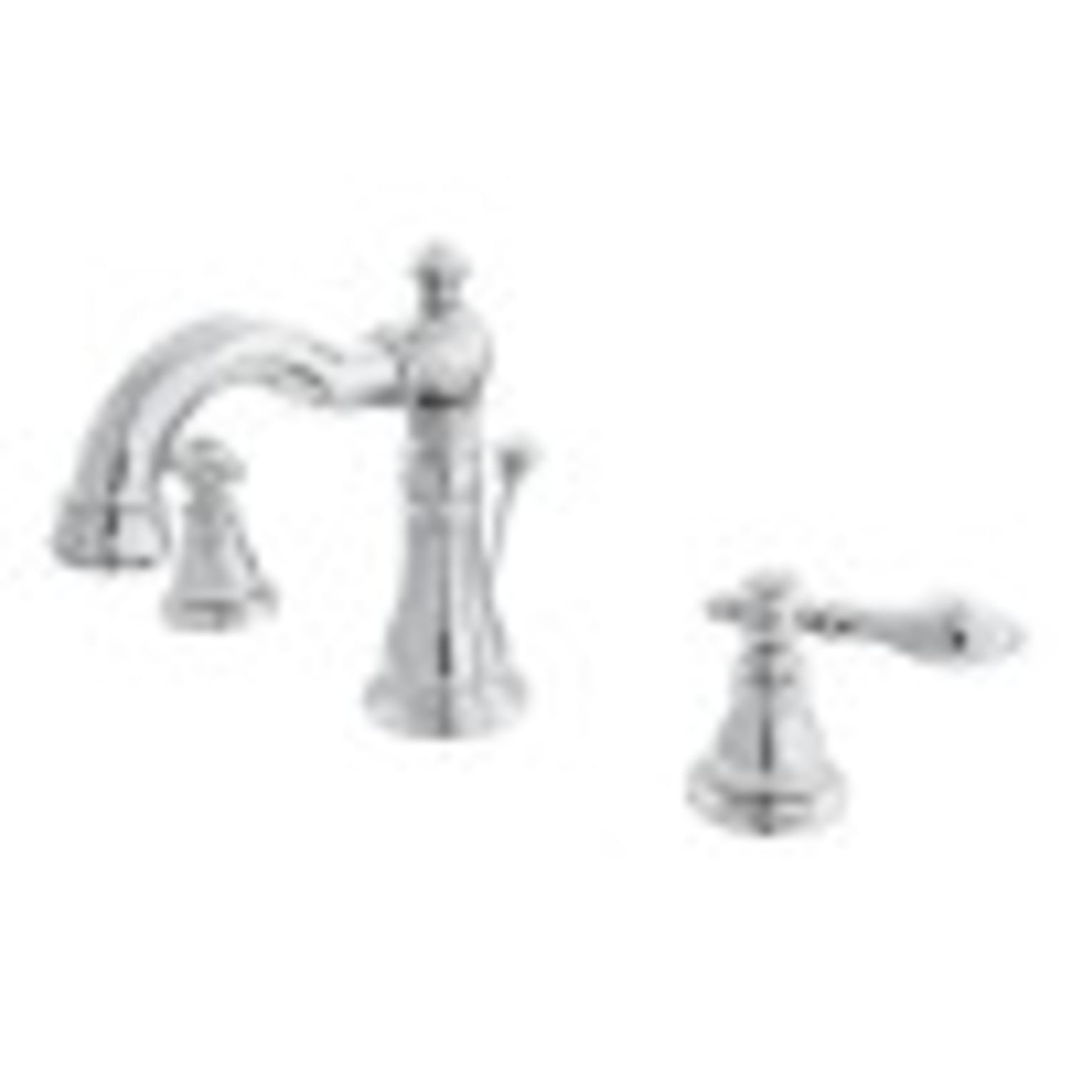 Matte Black Widespread Bathroom Faucet with Lever Handles