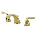 thumbnail image 1 of Kingston Brass KB962RXL Restoration Widespread Bathroom Faucet with Pop-Up Drain, Polished Brass, 1 of 5