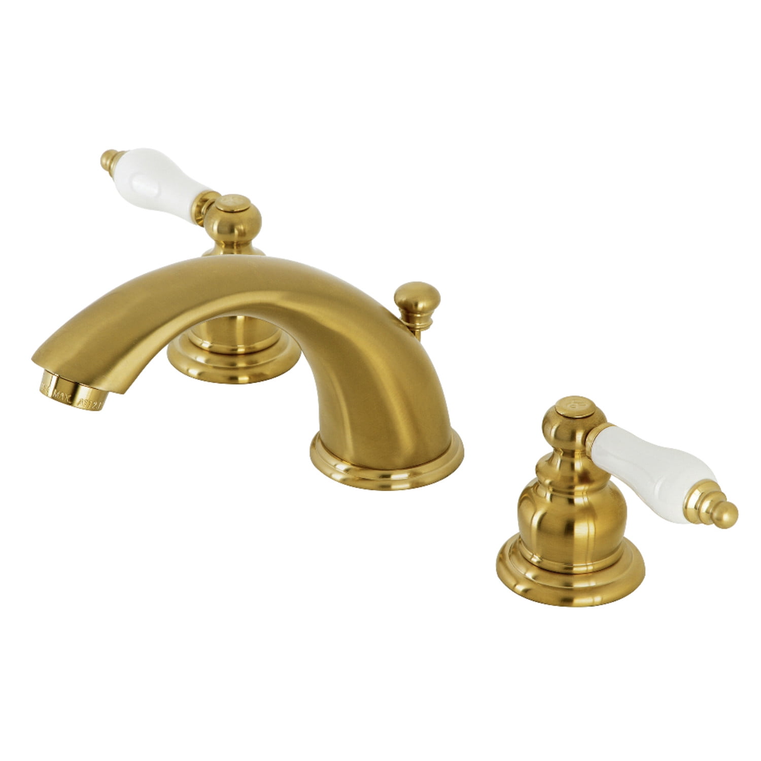 Kingston Brass KB967PLSB Magellan Widespread Bathroom Faucet, Brushed Brass