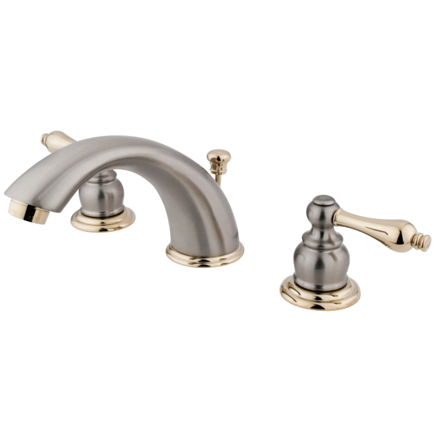 Victorian Elegance Brushed Nickel Widespread Bathroom Faucet