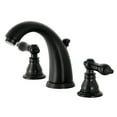 thumbnail image 1 of Kingston Brass KB980AKL Duchess Widespread Bathroom Faucet with Plastic Pop-Up, Matte Black, 1 of 5