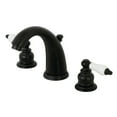 thumbnail image 1 of Kingston Brass KB980PL Victorian 2-Handle 8 in. Widespread Bathroom Faucet, Matte Black, 1 of 5