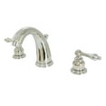 thumbnail image 1 of Kingston Brass KB986ALPN Victorian 2-Handle 8 in. Widespread Bathroom Faucet, Polished Nickel, 1 of 5