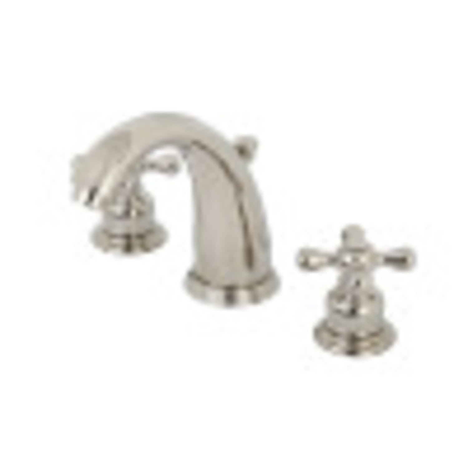 Victorian Brushed Brass Widespread Bathroom Faucet with Drain Assembly