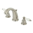 thumbnail image 1 of Kingston Brass KB986PLPN Victorian 2-Handle 8 in. Widespread Bathroom Faucet, Polished Nickel, 1 of 5