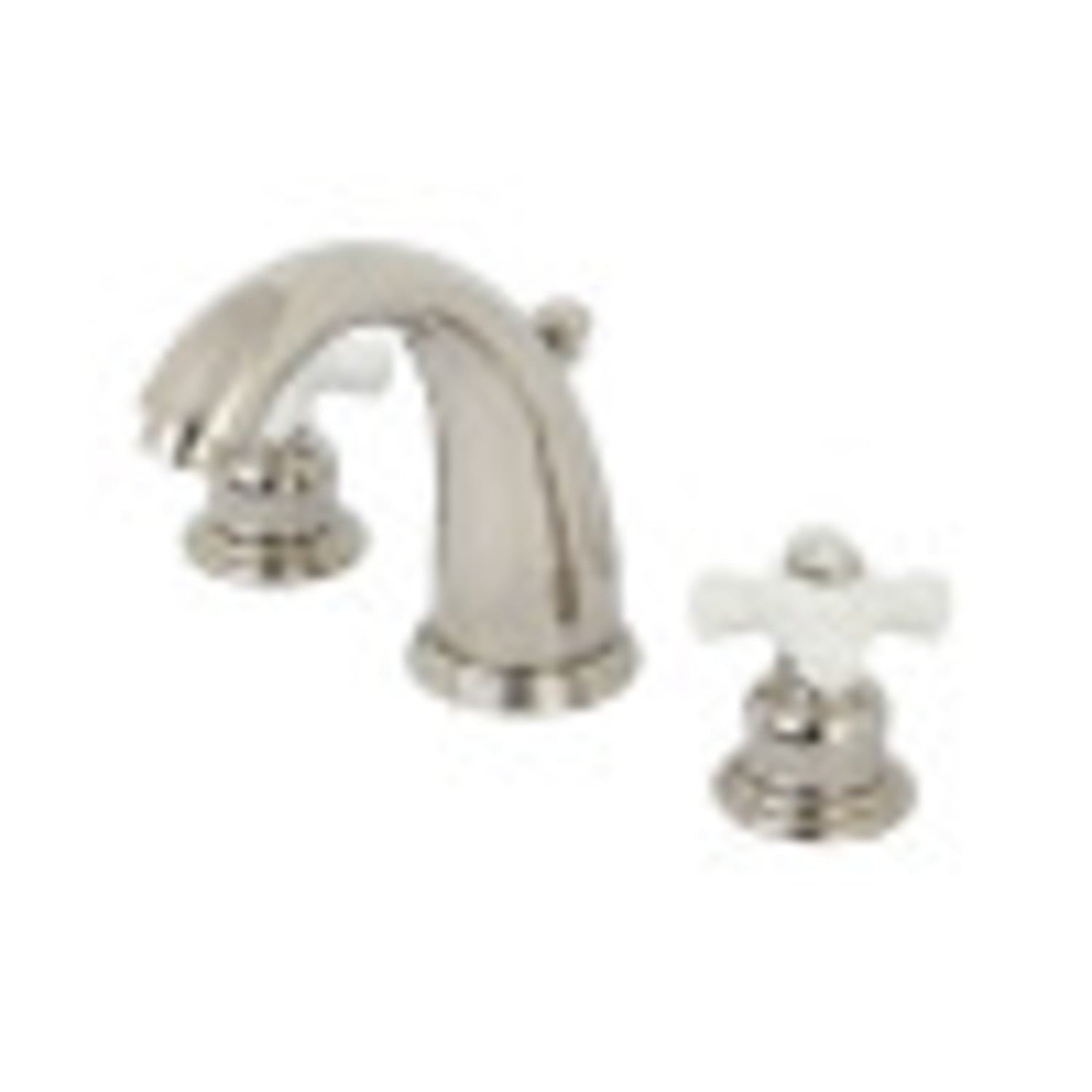 Victorian 8-Inch Widespread Polished Nickel Bathroom Faucet