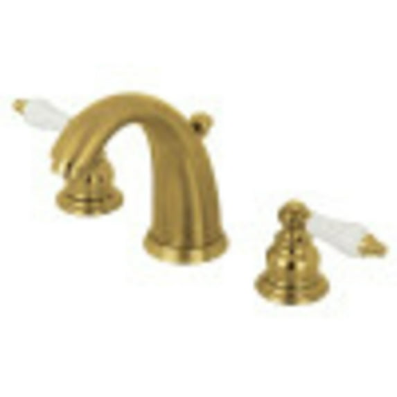 Kingston Brass KB987PLSB Victorian 2-Handle 8 in. Widespread Bathroom Faucet, Brushed Brass